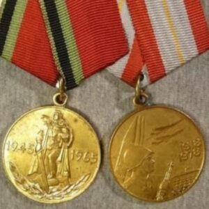 Pair of jubilee Russian Medals