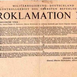 Allied Leaflet - PROKLAMATION Nr.1