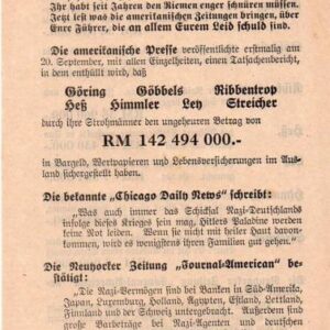 Allied Leaflet - Das find Eure Fuhrer!