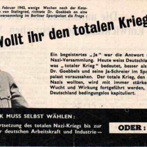 Allied Leaflet - "Wollt ihr den totalen Krieg?"