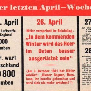 Allied Leaflet - Aus der letzten April-Woche 1942