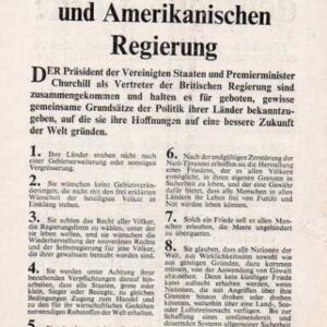 Allied Leaflet - Gemeinsame Erklarung der Britischen und Amerikanischen Regierung