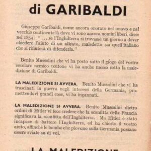 Allied Leaflet - La Maledizione di Garibaldi