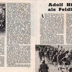 Allied Leaflet - Adolf Hitler als Feldherr