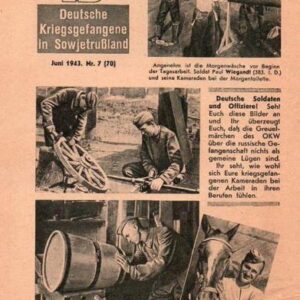 Russian Leaflet - IB ILLUSTRIERTES BLATT - Deutsche Kriegsgefangene in Sowjetruɮland - Juni 1943. Nr. 7 (70)