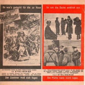 Russian Leaflet - Erich Weinert: Zweierlei Ehre