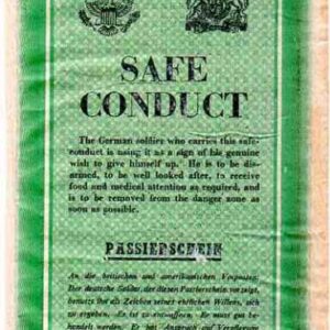 German Leaflet - Safe Conduct (Green color)