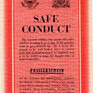 German Leaflet - Safe Conduct (Red color).