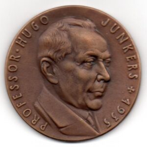 Medallion - In remembrance of Professor Hugo Junkers.