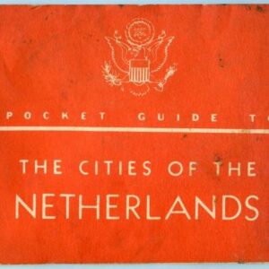 US WW2 Pocket Guide to the Cities of the Netherlands.