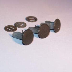 German Helmet Liner Split Pins and slotted washers - Set of Three.