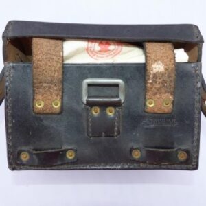 German WWII Black Medic Pouch & Contents.