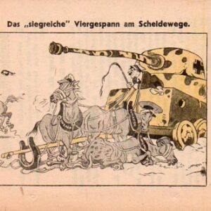 Russian Leaflet - Das "siegreiche" Viergespann am Scheldewege