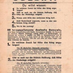 Russian Leaflet - Soldat! Du willst wissen: