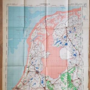 WW2 (1943) British War Office Map of Amsterdam.