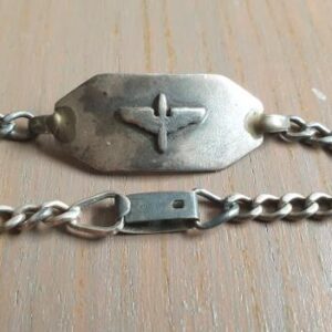 USAAF Sterling Identification Bracelet.