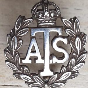 ATS numbered Silver lapel badge