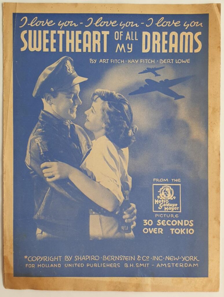 Sheet music - Thirty Seconds Over Tokyo" - 1945