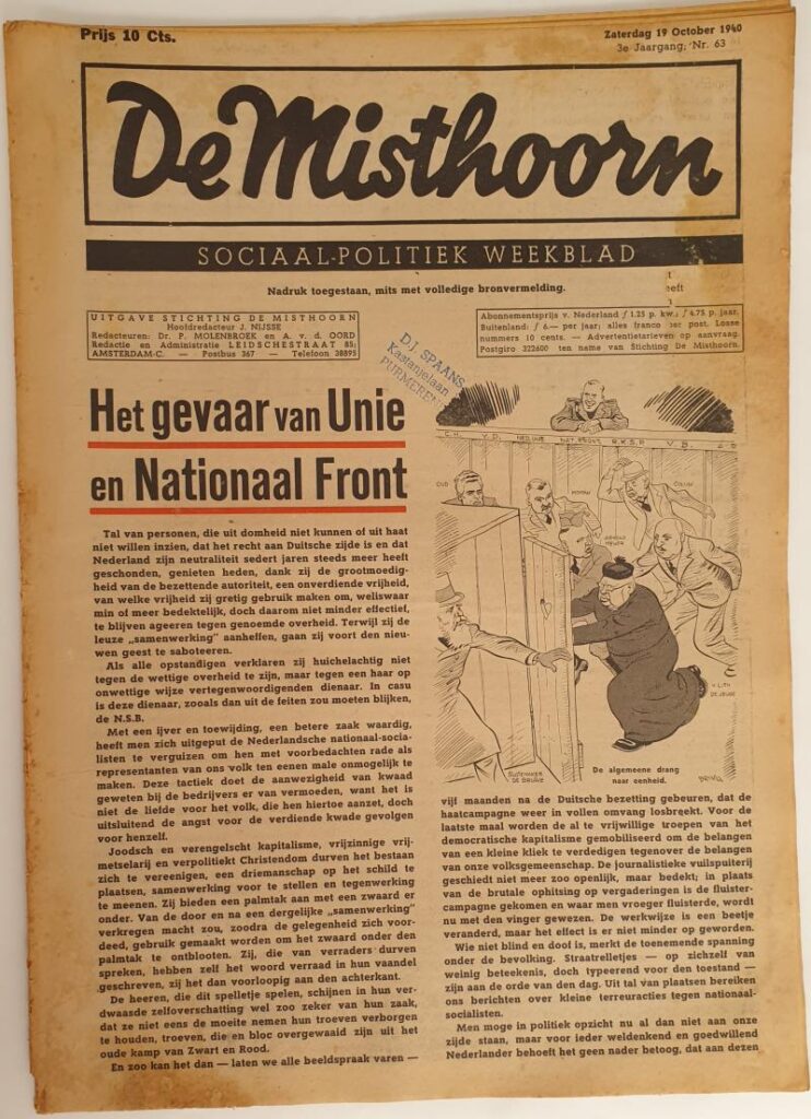 Newspaper "De Misthoorn".