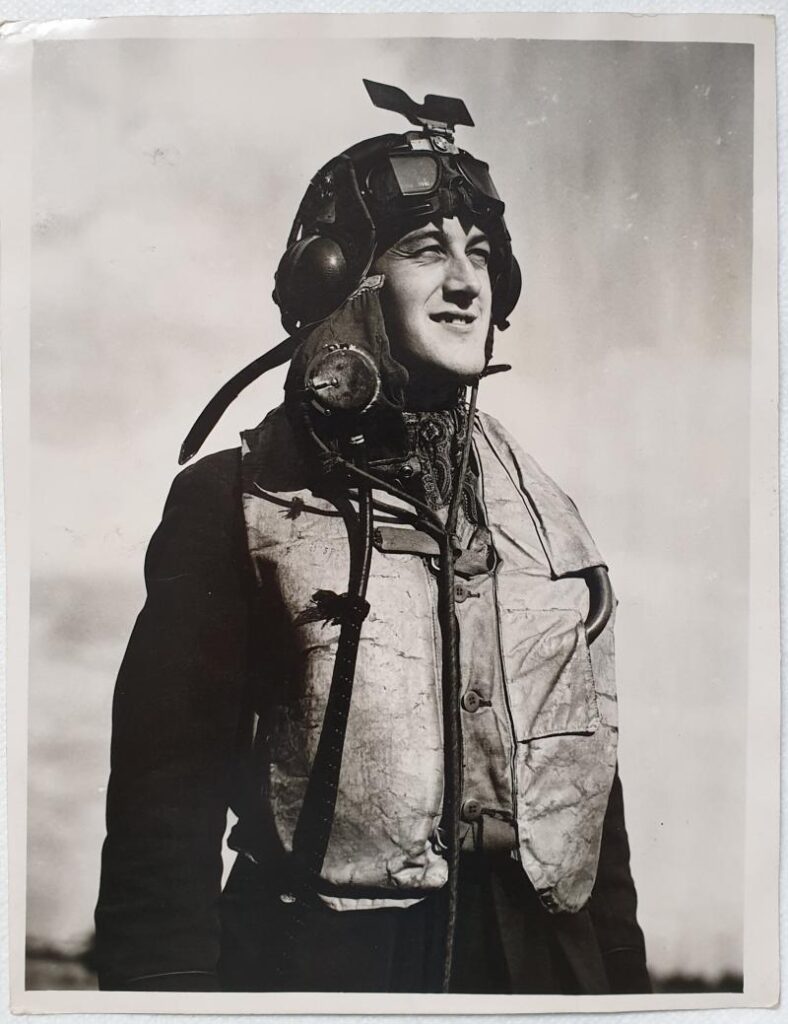 Battle of Britain Pilot of P/O J. R. B. Meaker - London News Press (L.N.P.) Press Photo.
