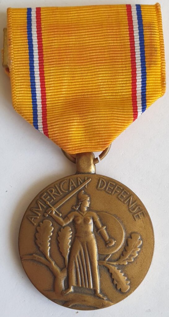 American Defense Service Medal.