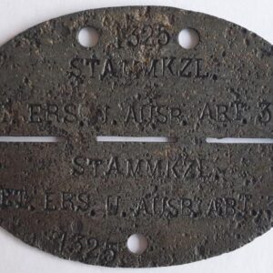 German Dogtag - STAMMKZL.VET.ERS.U.AUSB.ABT.3 - 1325