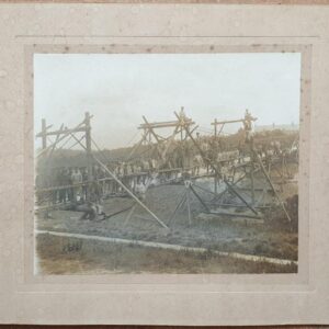 Nice Large Photograph of a Wooden Bridge Build by Royal Engineers.