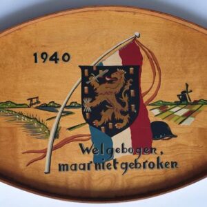 Dutch wooden painted tray 1940 - Nederlands houten beschilderd dienblad 1940.