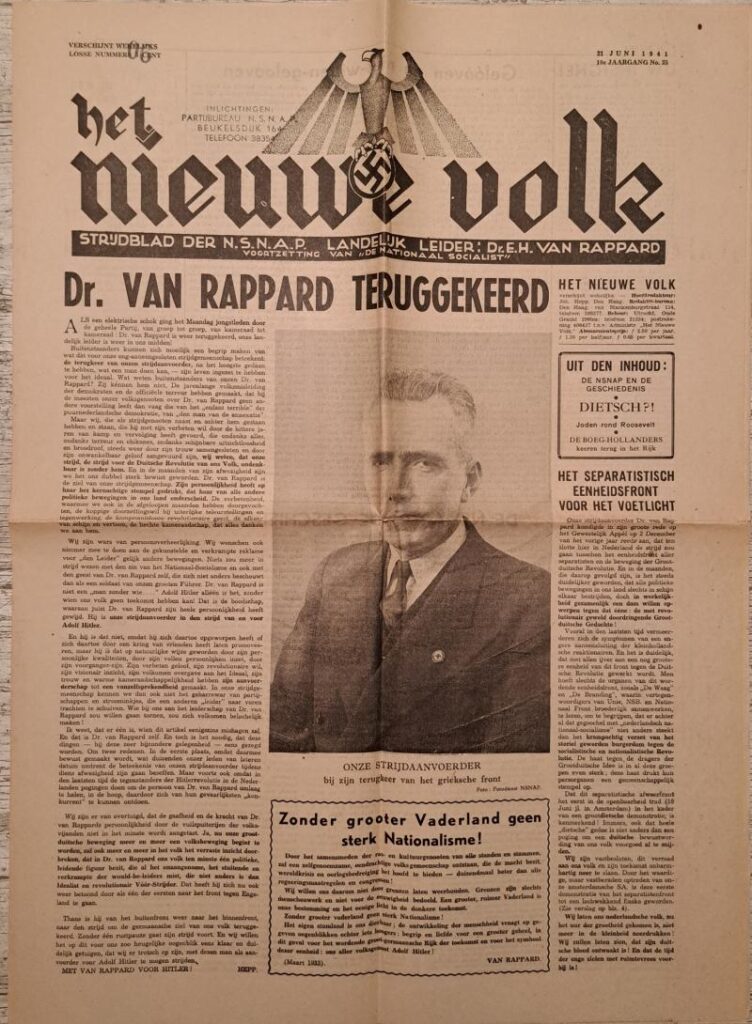 Het Nieuwe Volk - 21 juni 1941 - Jg.10 No.25.