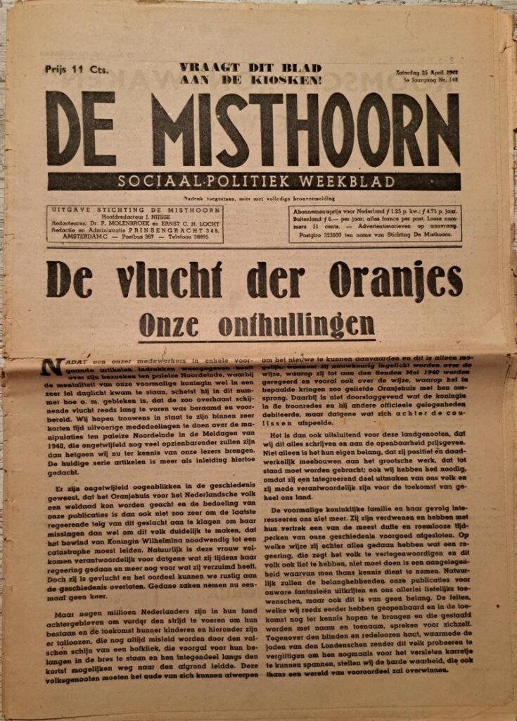 De Misthoorn - 25 april 1942.