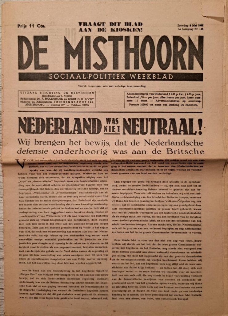 De Misthoorn - 9 mei 1942.