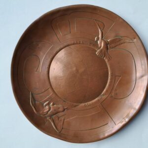 Commemorative Copper Plate for Mussert’s Journey to the Dutch Indies in 1935.