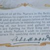 Christmas Message 'The Angel of Pity' from Queen Alexandra to Nurses of Queen Alexandra's Imperial Military Nursing Service - 1914. - Image 2