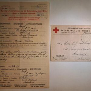 Red Cross Letter From the Free South of the Netherlands to the Still Occupied North of the Netherlands.