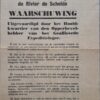 Very Rare Allied Leaflet Evacuation Walcheren, dropped on October 2nd 1944. - Image 2
