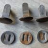 German Helmet Liner Split Pins and slotted washers – Set of Three. - Image 2
