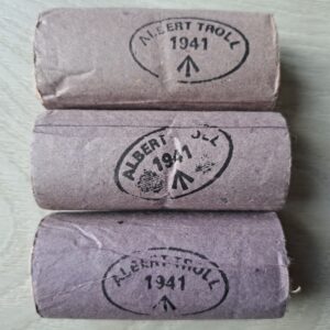 WW2 Britisch First Aid Bandage Roll - Albert Troll 1941 - 3 Pieces