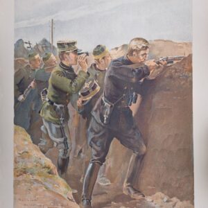 Rare Original WW1 Painting - Artist Maurice Romberg - 1914