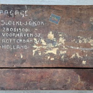 NL Houten Handbagage kist - Nederlands Indië. / Dutch Wooden Soldier Travel Chest - Dutch East Indies 1945-1950