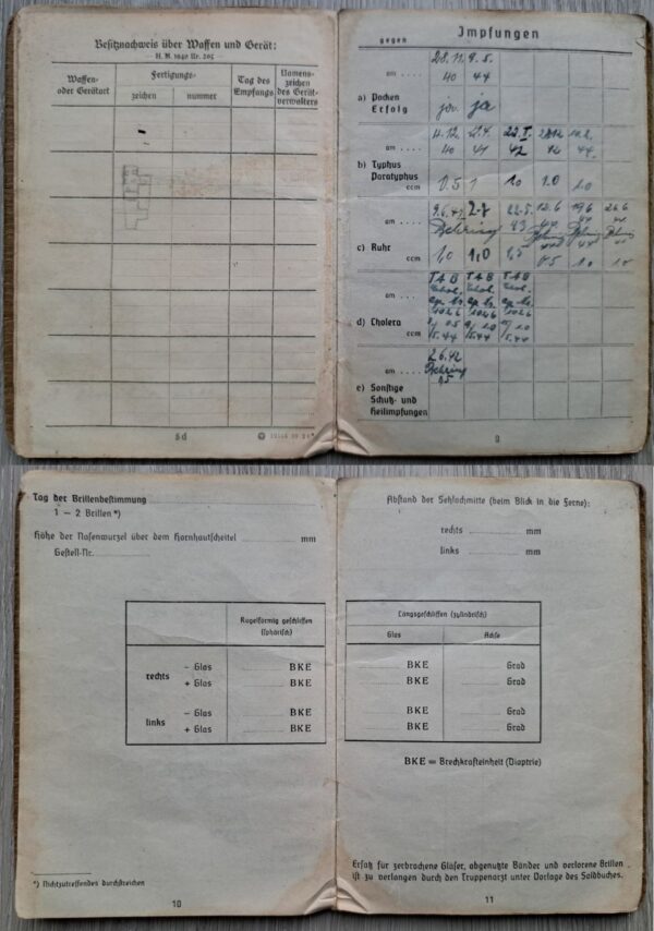 Soldbuch & 2 documents Bau-Ersatz-Bataillon 4 - Obergefreiter Richard Otto Bretschneider - Image 6