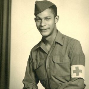 Nice Photograph of a US Medic, made in 1945 in Germany.