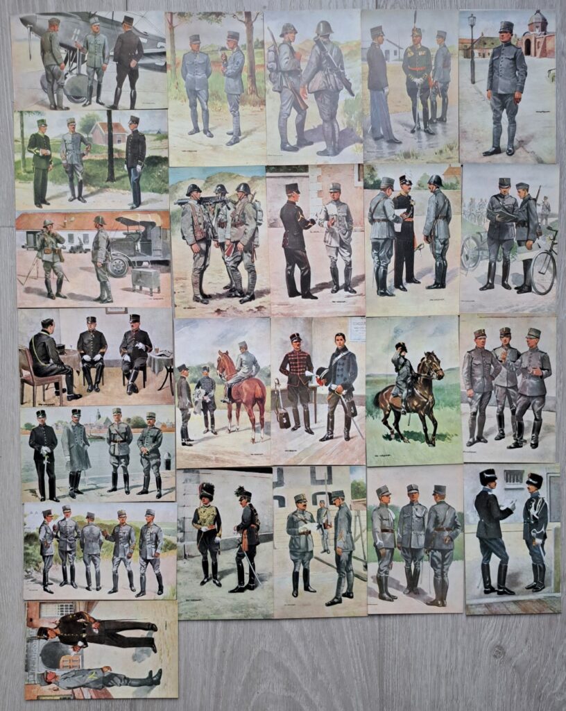 23 Original postcards, published before 1940. Artist 'van Oorschot' - 23 Originele, vòòr 1940 gepubliceerde, ansichtkaarten. Kunstschilder 'van Oorschot'