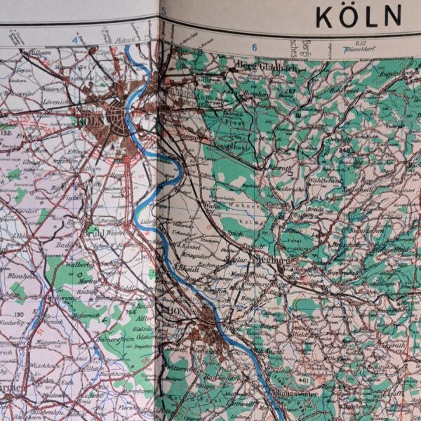 WW2 British Road/Air map of the German City of Köln (Cologne) - 1943 - Image 5