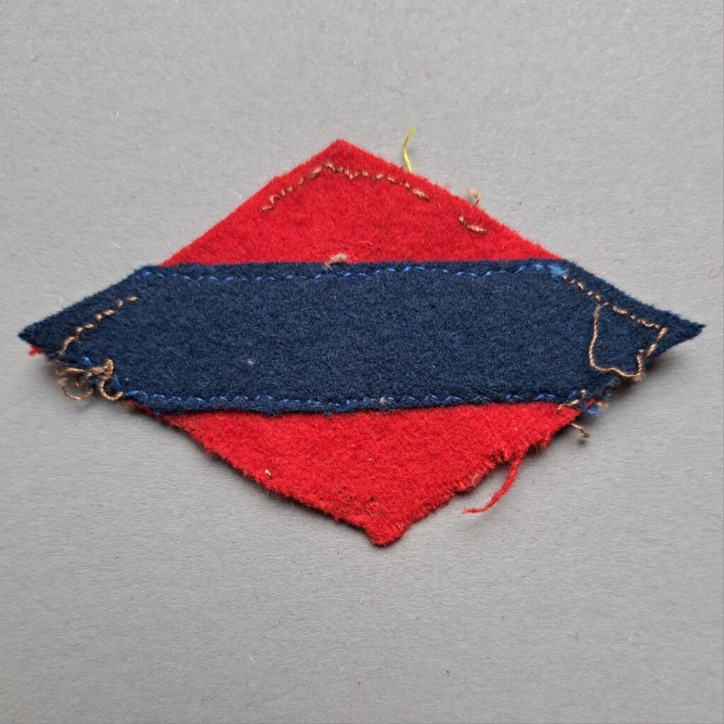 Original WW2 1st Army Canada Cloth Shoulder Patch in used condition