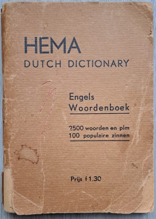 Very rare, HEMA Dutch/Englisch Dictionary - Behoorlijk zeldzaam HEMA Nederlands/Engels woordenboekje