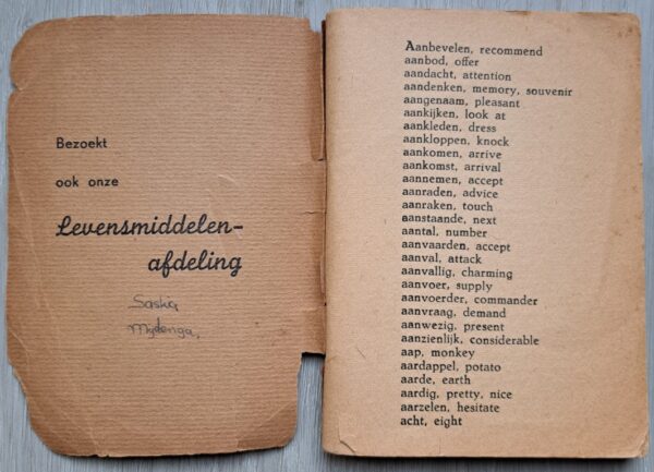 Very rare, HEMA Dutch/Englisch Dictionary - Behoorlijk zeldzaam HEMA Nederlands/Engels woordenboekje - Image 3