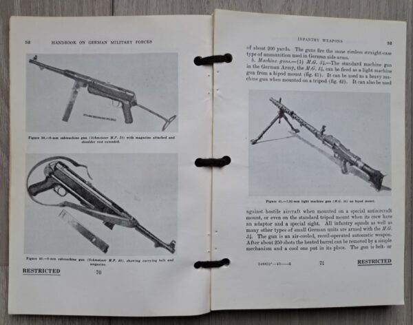 Original handbook of German Military Forces - 1943 - Image 3