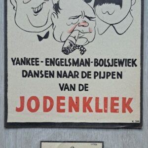 NSB Flyers - 2 sizes- "Yankee Engelsman Bolsjewiek dansen naar de pijpen van de JODENKLIEK".