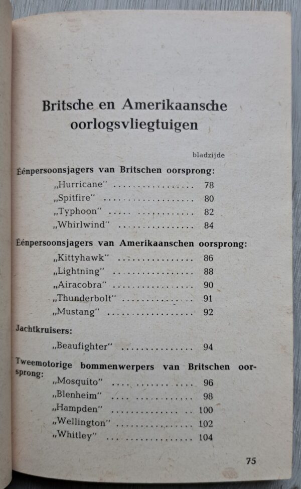 Nederlands boekje "Oorlogsvliegtuigen", 1943. - Image 6