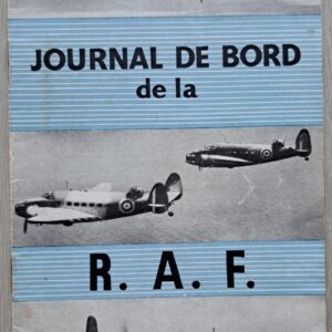 English 1942 published booklet "JOURNAL DE BORD de la R.A.F.